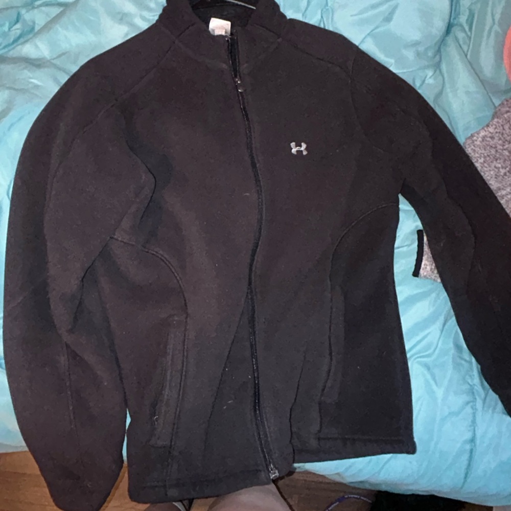 Black under armor lined zip up